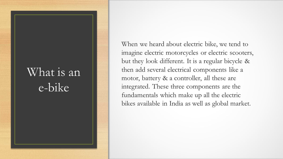 electric cycle on emi