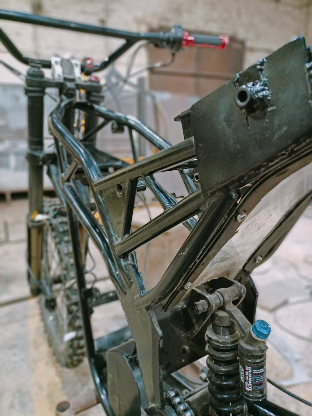 SRC DIY Frame Kit - Electric Dirt Bike/Motorcycle - Light Size Frame ( Sur Ron Light Bee Frame Upgrade )