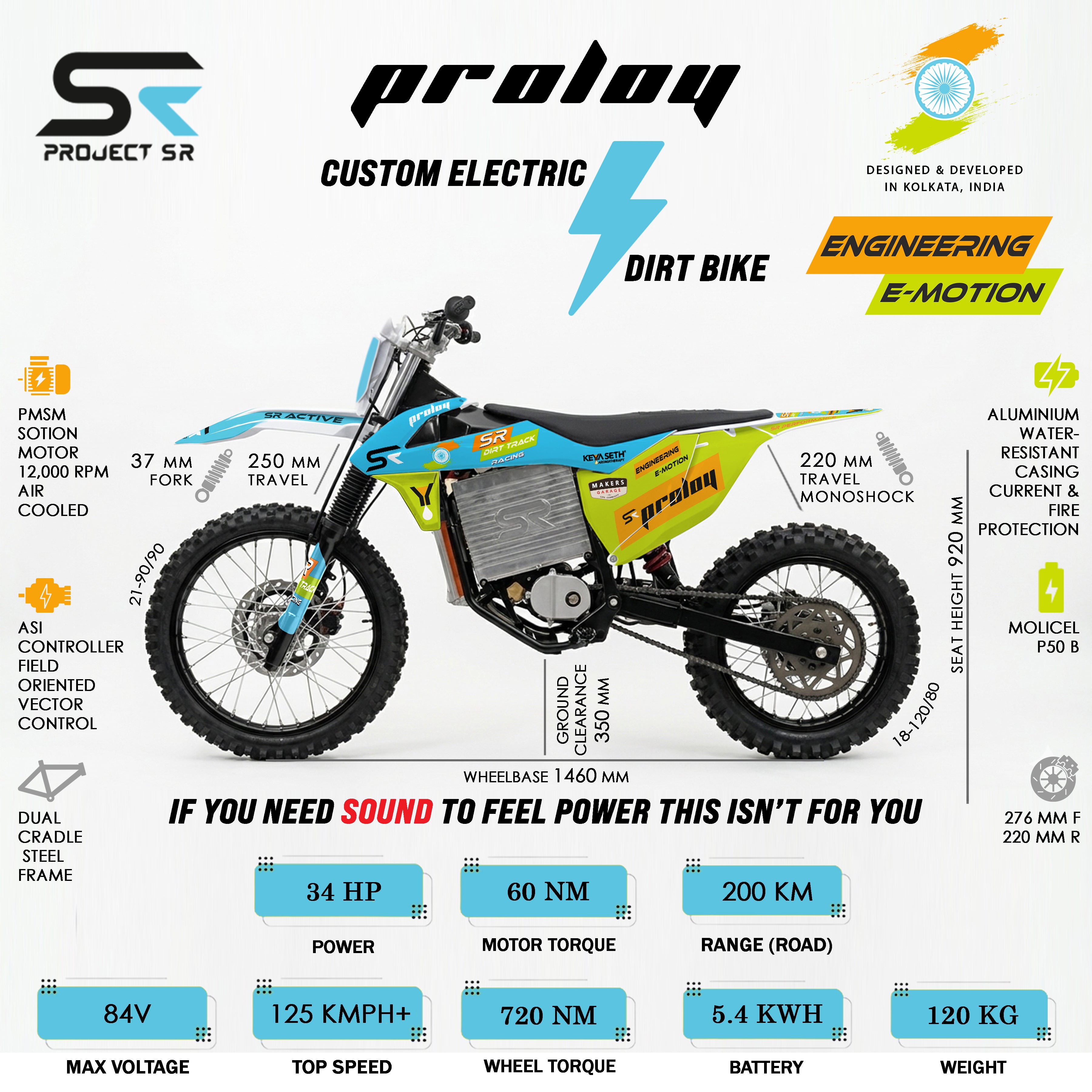 Proloy Custom Electric Dirt Bike - Booking
